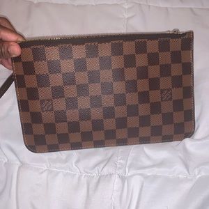 Authentic LV Neverfull MM Wristlet